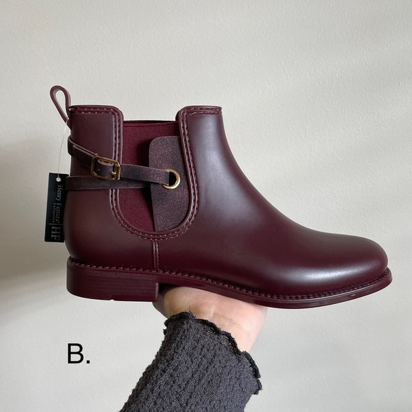 SOLD Burgundy Rain Boots by Henry Ferrera - Picture 10 of 16